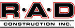 R A D Construction logo